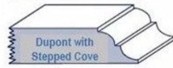 Edge Profiles 35 dupont with stepped cove cover