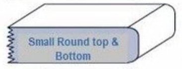 Edge Profiles 9 small round topandbottom cover